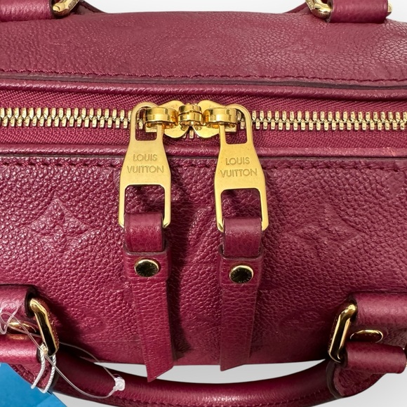 (SOLD) LOUIS VUITTON Empreinte Speedy Bandouliere 25 Two-Way Bag w/COA, Aurore - Picture 11 of 16